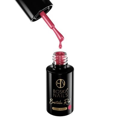Outlet Gel lak Bmetalic Red no 395 Boska Nails 6 ml