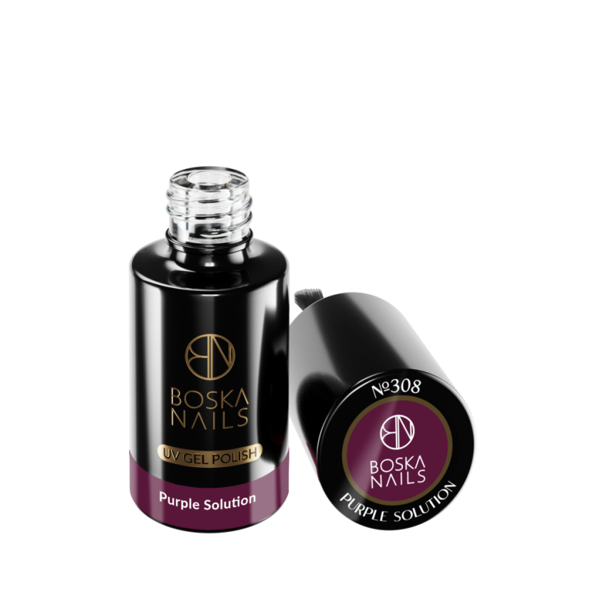 Gel lak Divine Purple Solution no 308 Boska Nails 6 ml