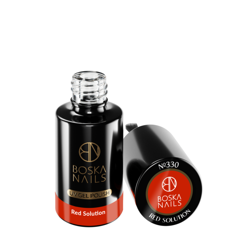 Gel lak Divine Red Solution no 330 Boska Nails 6 ml