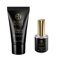 Polyshape Ou Clear Boska Nails Acrylic Gel Set 30 g + Polyshape Liquid