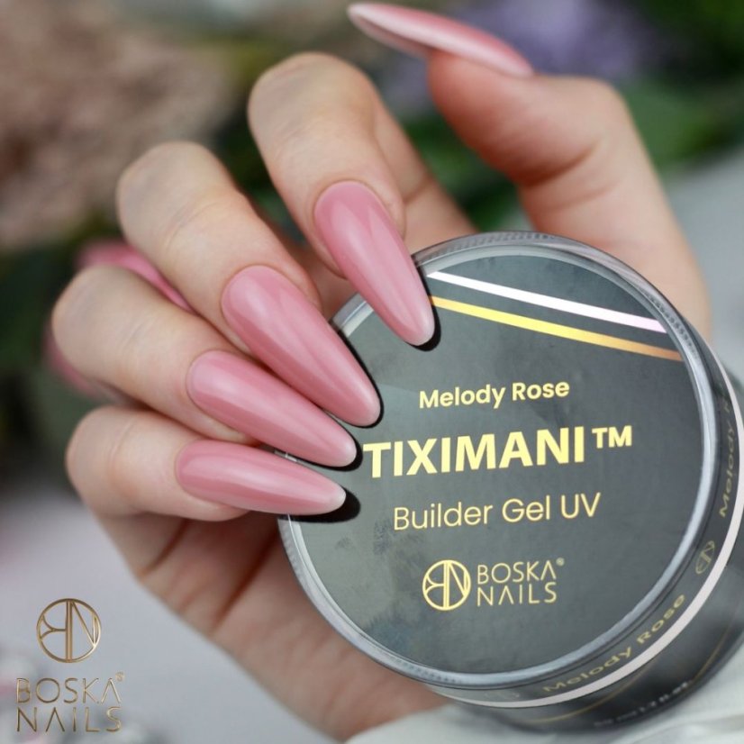 Podkladový UV gél s tekutou pamäťou Tiximani Melody Rose Boska Nails 50 ml