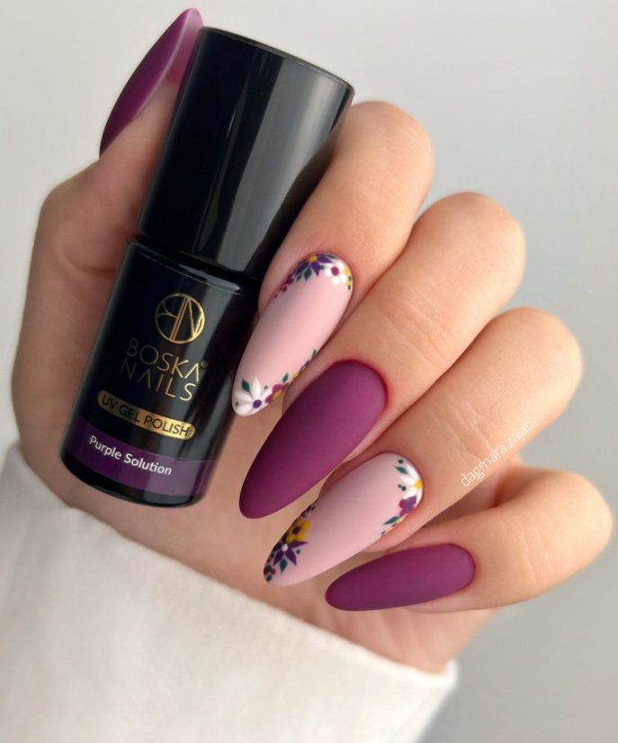 Gel lak Divine Purple Solution no 308 Boska Nails 6 ml