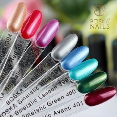 Outlet Gel lak Bmetalic Blue no 398 Boska Nails 6 ml