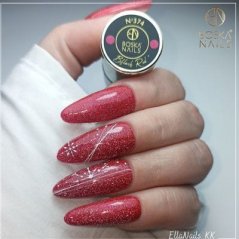 Gél lak Bflash Red no 374 Boska Nails 6 ml