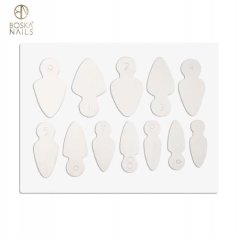 Silikonové formy na Dual Form Oval Short Boska Nails 12 ks.