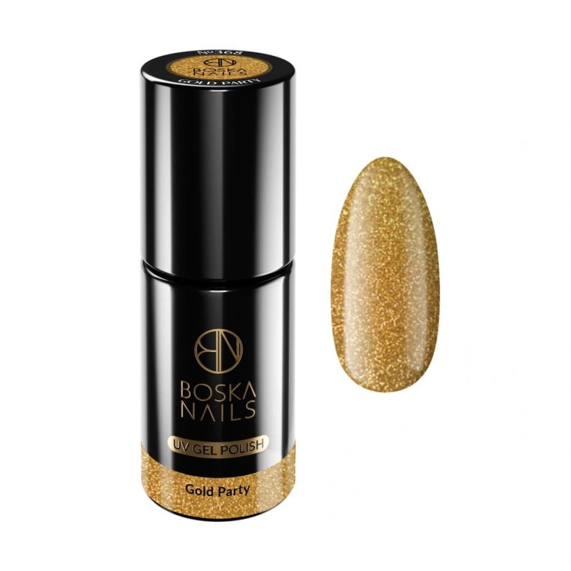 Gél lak Divine Gold Party no 368 Boska Nails 6 ml