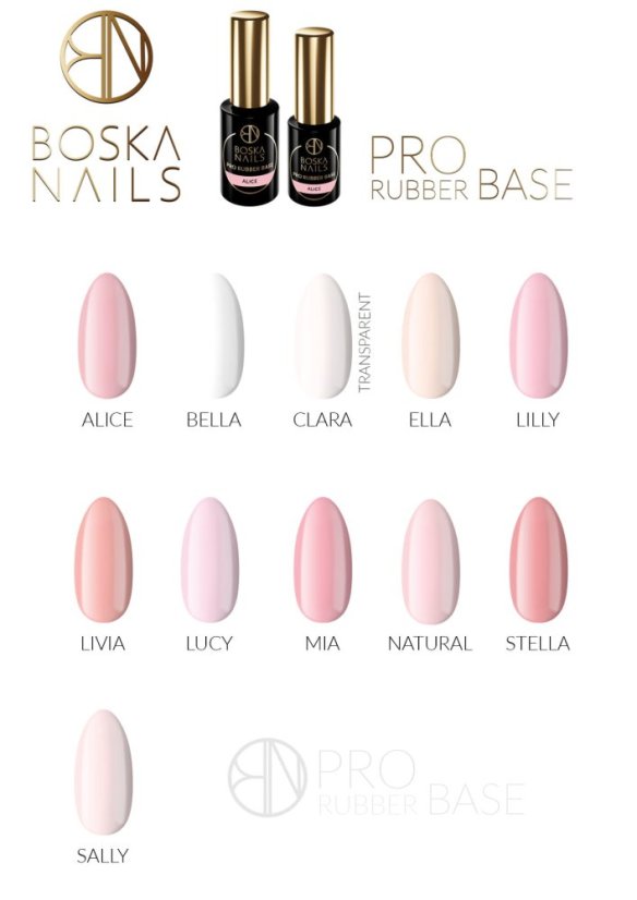 Gumová báza Pro Rubber Base Lilly Boska Nails 10 ml