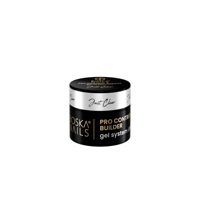 Base Gel UV Pro Control Builder Gel System UV Just Clear Boska Nails 5 ml