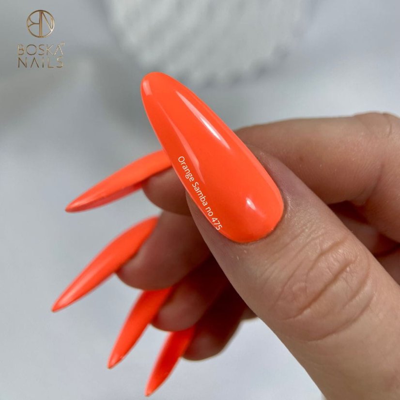 Gel lak Summer Time Orange Samba  no 475 Boska Nails 6 ml