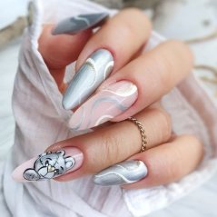 Outlet Gél lak Bmetalic Silver no 397 Boska Nails 6 ml
