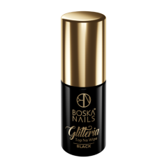 Top Glitteria Black No Wipe Boska Nails 6 ml