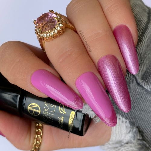 Outlet Gél lak Bmetalic Pink no 396 Boska Nails 6 ml