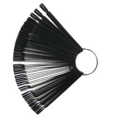 Vzorník čtvercový černý 50 szt. Boska Nails