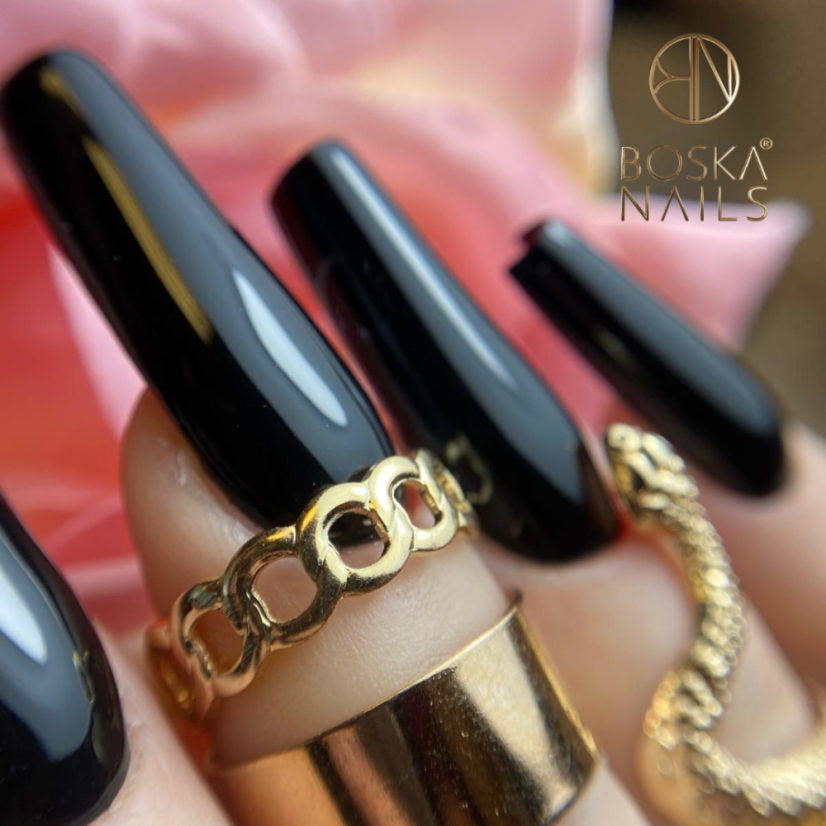 Gél lak Divine Black Hell no 302 Boska Nails 6 ml