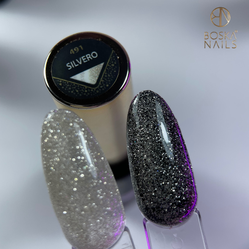 Gél lak Cosmic Glow Silvero no 491 Boska Nails 6 ml