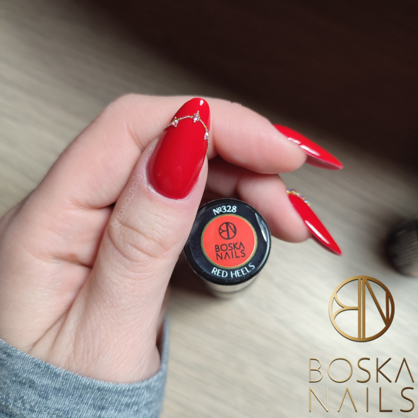 Gel lak  Divine Red Heels 6 ml 328 Boska Nails 6 ml