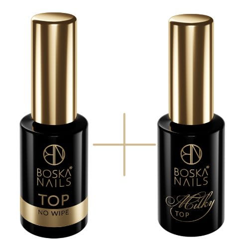 Boska Nails SUPER DUET TOP NO WIPE TOP MILKY 10ML