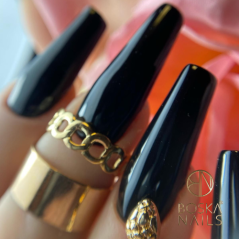 Gel lak Divine Black Hell no 302 Boska Nails 6 ml