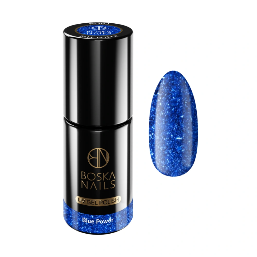 Gél lak Divine Blue Power no 362  Boska Nails 6 ml