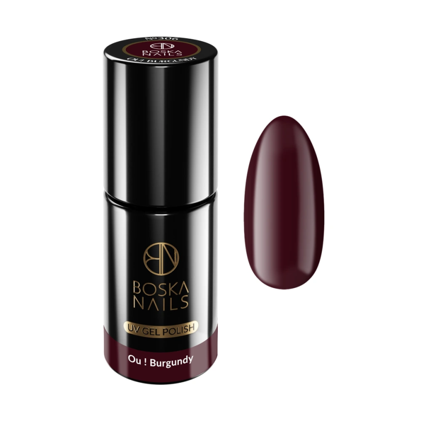 Gel lak Divine Ou! Burgundy no 306 Boska Nails 6 ml
